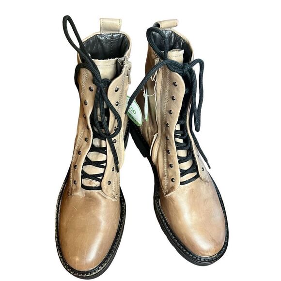 Paul Green Joan Taupe Lace Up Bootie NWOB Size 3 1/2 or US 6 - Picture 2 of 7